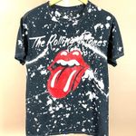 The Rolling Stones  Size Small Graphic Band Tee Music Rock Bleach Dye Paint Photo 0