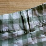 Princess Polly Gingham Pleated Checkered Mini Skirt in Sage Green/White - Size 2 Photo 5