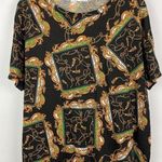 ZARA Trafaluc Multicolor Baroque Scarf Print Short Sleeve T-shirt Size L Photo 0