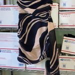 Pretty Little Thing Strapless Scrunch Sided Dress Women Size 4 Tan & Black Photo 2