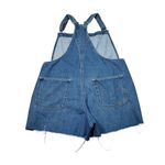 Levi's  Vintage Women's Shortalls Overalls Raw Hem Cutoff Blue Size XL Frayed Photo 2