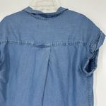 Jachs Girlfriend  Chambray Button Up Shirt Oversized Dolman Cuffed Sleeves Sz XS Photo 5