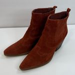 Sam Edelman  Terracotta Suede Ankle Boots Photo 0