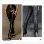 Meshki  Annabelle High Waisted Croc Skinny Pants Photo 1