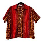 Vintage Manuhealii Womens Hawaiian Shirt Aloha Topical Casual Size Small Pink Photo 0