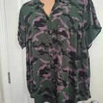 Torrid  Sz 4 Camouflage Button-Up Shirt Photo 2
