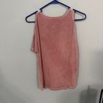 American Eagle  Soft & Sexy Dusty Pink Cold Shoulder Faux Wrap Front Top Size Small Photo 8