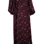 Old Navy  Puff Sleeve Purple Floral Maxi Shift Dress Boho NEW Womens Plus 2x Photo 0