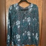 Chan Luu  Semi Sheer Floral Blouse Size XS Photo 1