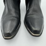 Vintage ACME Women's Dress Western Side Fringe Star Boots Size 6 Black Leather Photo 4