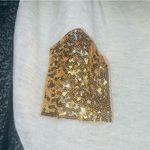 Twenty Second  22nd Long Sleeve Raglan Tee Gold Sequin Pocket Cream 10 / 11 Photo 2