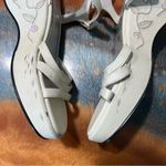 Vtg 90s Y2k Seventeen Platform sandals floral iridescent sequined size 7.5 White Photo 8