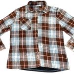 Altar'd State Altar’d State Acid Wash Plaid Button Down Nashville Shirt Top size Small Photo 4