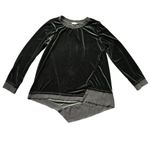 easel  Lagenlook Velour Top‎ Women's Medium Long Sleeve Sweatshirt Asymmetrical Photo 0