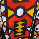 Vintage Skirt with Colorful Geometric Shapes Pattern Black Size L Photo 6