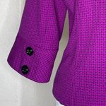 Mary Kay Consultant Women's Blazer Purple Tweed Wool 3/4 Sleeve Jacket 16 Photo 3