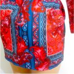 Pretty Little Thing  Multi Paisley Bardot Knot Detail Blazer Dress NWT Photo 9