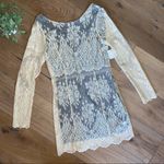 Free People  NWT Lace Boho Dress Ivory Photo 1