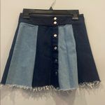 Stolen Hearts Dark and faded blue women’s skater skirt Photo 0