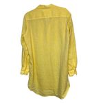 Frank & Eileen Linen Mary Shirt dress Bright Yellow Size Small Casual Resortwear Photo 5