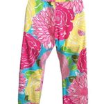 Lilly Pulitzer Floral Capris Vintage 1990s Size 4 Photo 6