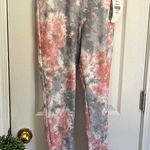 Dress Up Tie-Dye Leggings in Pink and Gray Photo 0