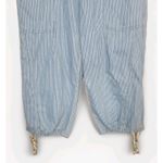 Urban Daizy  Railroad Stripe Pull On Denim Pants Jeans Large Pockets Size L‎ Photo 2