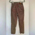 American Eagle Mom Jean w/ pattern. Size 2 extra long. Brown and black colored. Photo 5