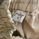 Princess Polly Polly tan / cream draw stuff ruffle flair shorts size 12 stretch waist Photo 3