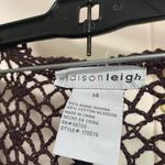 Madison Leigh  Dark Brown Crochet Top Photo 2