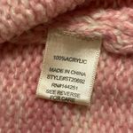 Sincerely Jules Pastel Stripe Cropped Cardigan Pink Yellow Open Front Sweater L Size L Photo 2