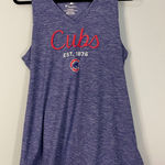 Fanatics Chicago Cubs Womens Tank Top V Neck Tie Back Blue XL Photo 0