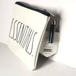 Rae Dunn NEW  Essentials White Ivory Zippered Pouch Photo 1