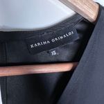 Karina Grimaldi 100% Silk Black Sequin/Beaded Sleeve Blouse Size XS Photo 6