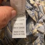 Lascana Floral Peasant Tie Front Blouse Tan Size 12 Photo 7