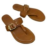 Tory Burch  Tan Leather Marsden Flat Thong Sandal Size 9.5 Photo 5