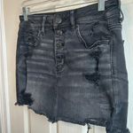 American Eagle Black High Rise Mini Jean Skirt - 6S Photo 1