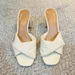 Nordstrom NEW Loredo Heeled Sandal In Ivory Vanilla  Rack Size 10 Photo 2