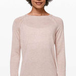 Lululemon Lead With Your Heart Cashmere Blend Open Back Sweater Pink Sz 8 Photo 0