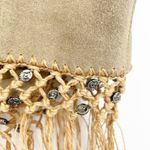 Styleworks Womens Vintage 90s Western Suede Fringe Vest Embellished Size XL Tan Photo 5