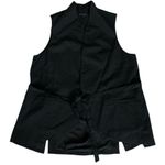 Universal Standard Jenny Black Wool Sleeveless Jacket Vest Tie Belt XS NEW Photo 0