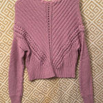 Current Air  Textured Knit Sweater in Dusty Pink Photo 0