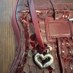Brighton  Burgundy Crocodile Print Purse Photo 2