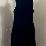 Amanda Uprichard Liora “SOLD OUT” Black white trim fitted mini dress long ribbon ruffles-Size M Photo 3