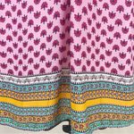 Violet+Claire Pink Mixed Print Boho Sleeveless Blouse Feminine Girly Gypsy Photo 3