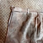 Isaac Mizrahi  Target Tan Suede Leather Skirt SZ 8 Came Brown A Line Modest Tie Photo 3