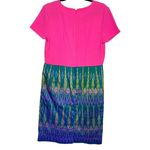 Gianni Bini  Womens Shift Dress Pink Blue Purple Abstract Geometric Size L‎ Photo 1