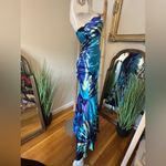 Cache Y2K Blue Strapless Mermaid Dress Size 2 VINTAGE Photo 3