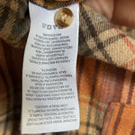 Thread & Supply soft flannel button down sz L Orange Size L Photo 4