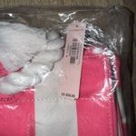 Victoria's Secret NWT Victoria’s Secret Pink/White Striped Rope Handle Tote Bag Photo 2